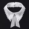 Fashion Lace White Fake Collar Women Detachable Collars for Women Black Lapel False Collars Woman Tie Clothes Accessories