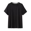 Plus Size Women's Summer Thin Solid Color Loose Top