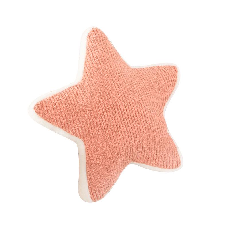 Star-Shaped Lumbar Support Pillow - Plush Cushion for Kids' Room or Sofa Décor