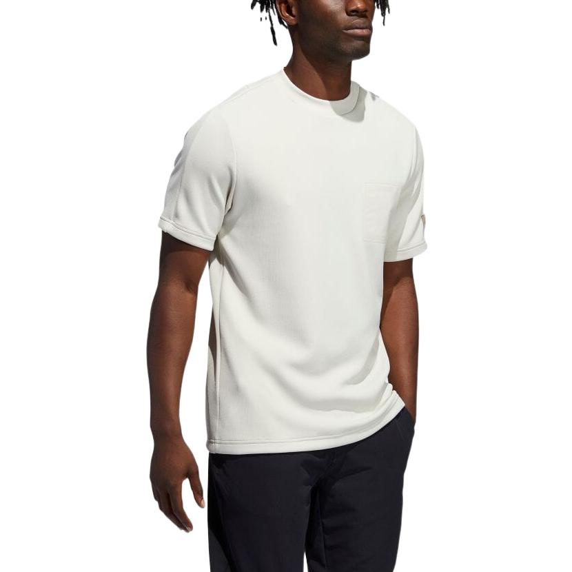 adidas T Shirts Men's White Crew Neck Moderate Straight Fit GR4299