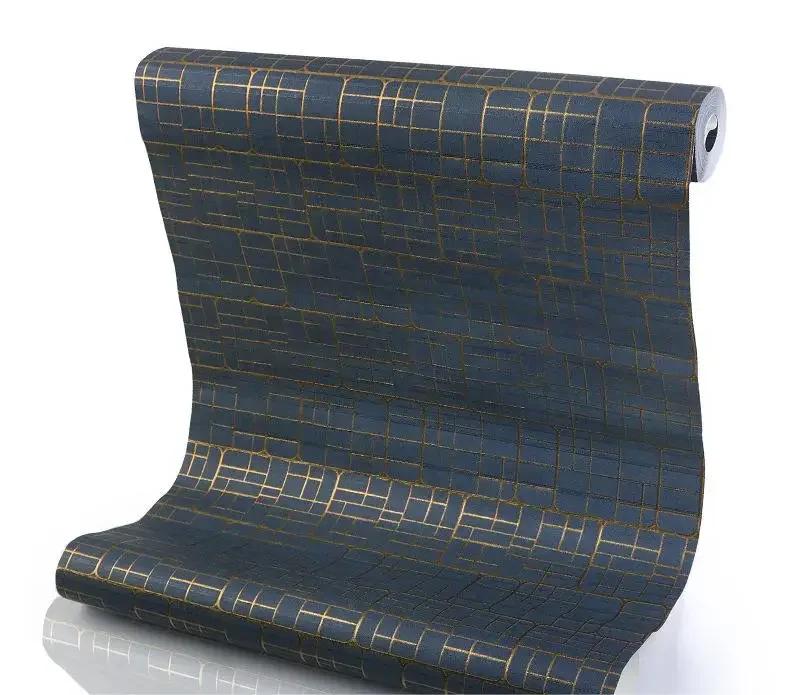 

Скандинавские минималистичные золотые обои с геометрической сеткой для гостиной, обои для фона спальни, украшение гостиной 53cmx3m