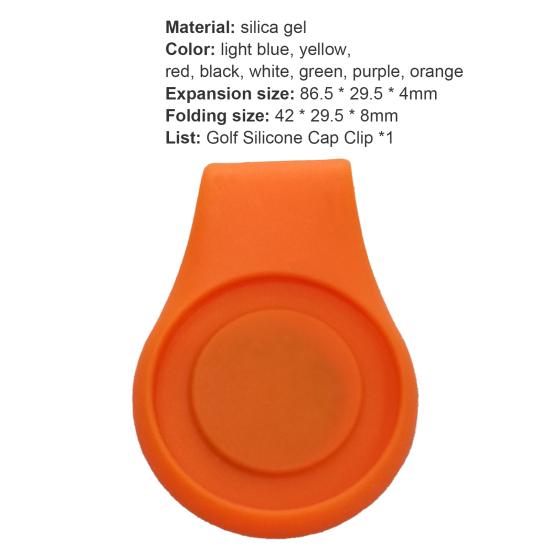 Golf Hat Clip Flavorless Magnetic Silicone Premium Magnet Golf Ball Marker for Position Calibrating