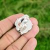 October Round Natural Tourmaline 925 Silver Solitaire Flower Bezel Mother Ring