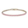 2022 New Fashion Free Shipping Copper Alloy Gold Plated 4MM Cubic Zirconia CZ Diamond Charm Tennis Bracelet for Women