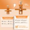 Cabinet Door Mounting Jig With Support Arm&Clamp Aluminum Alloy Tool For Installing Cabinets Adjustable Clamping Range 7-40mm