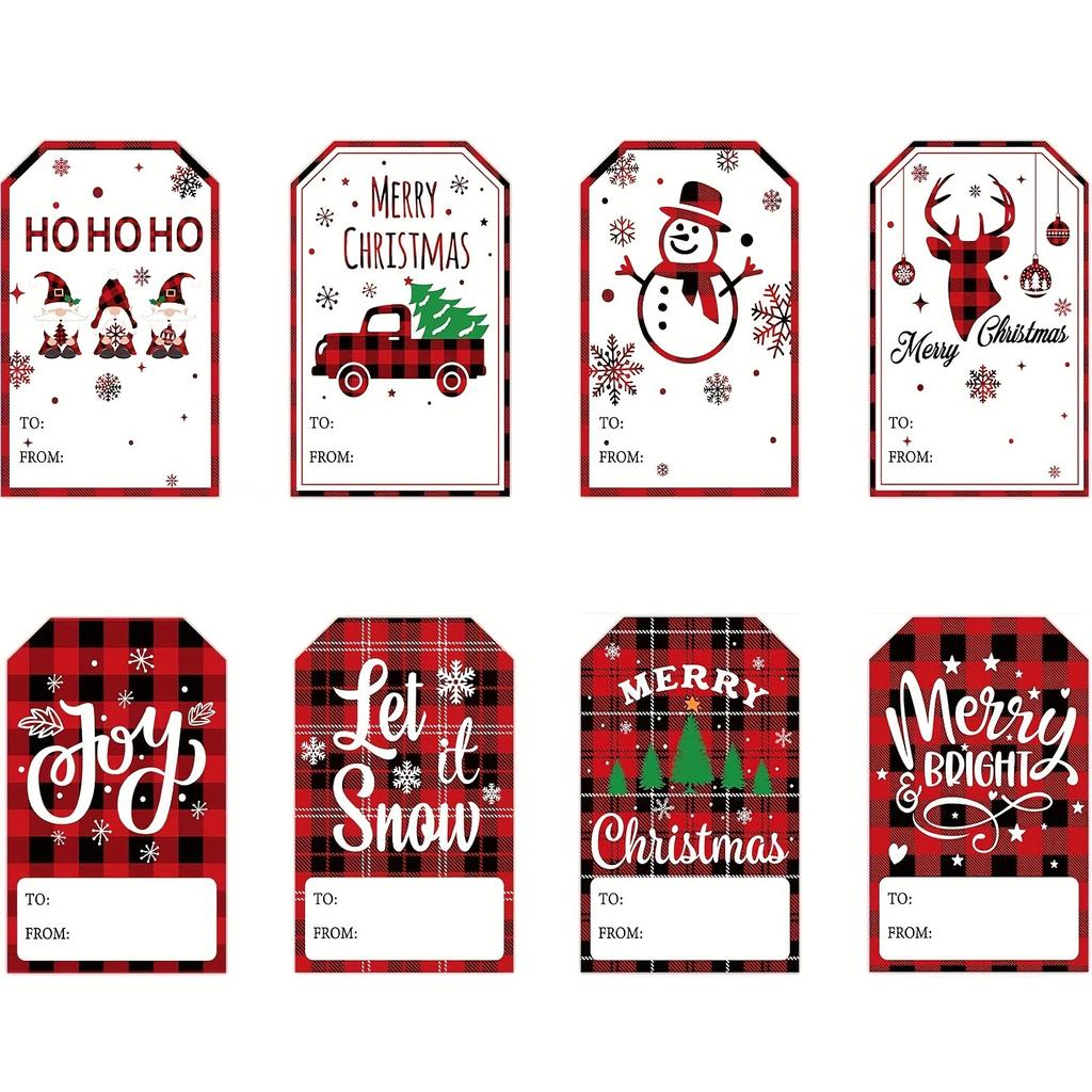 Christmas Roll Stickers 500pcs 2.36x1.57 Inch Holiday Gift Wrap Labels for Crafts Packaging