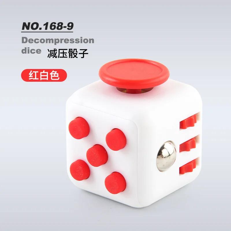 Solid Color Fidget Decompression Dice for Release Stress Autism Anxiety Relieve Adult Kids Stress Relief Anti-Stress Fidget Toys