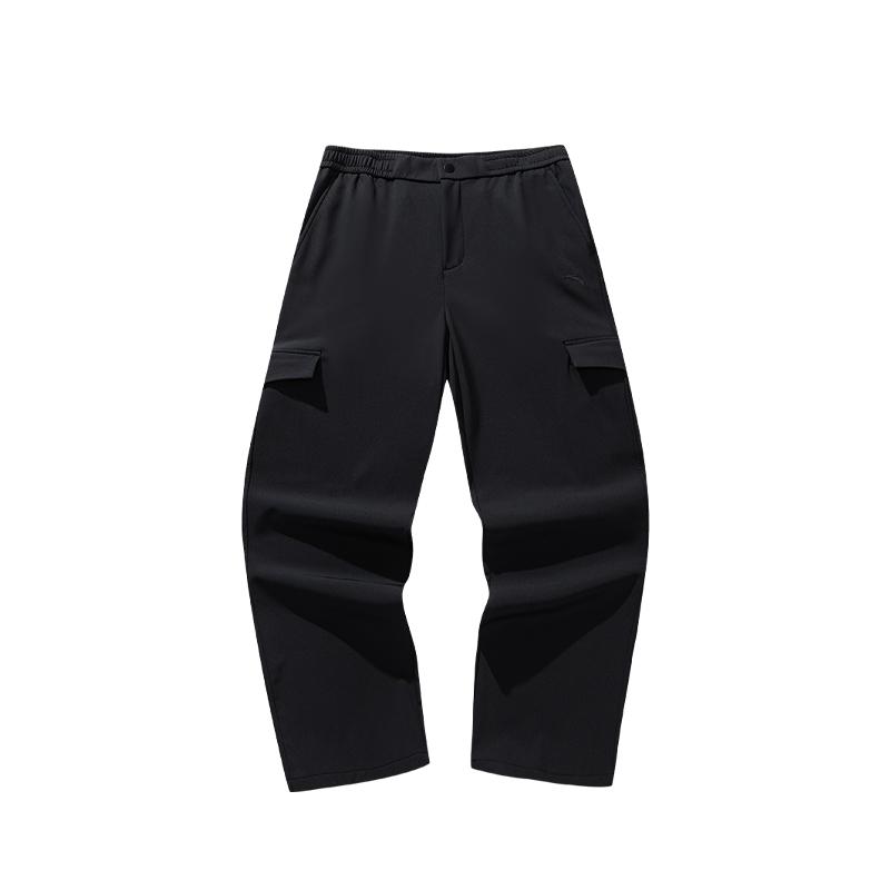 Anta Outdoor Series Casual Loose Versatile Solid Color Zipper Sports Long Pants Men Bottoms 152546504N-2