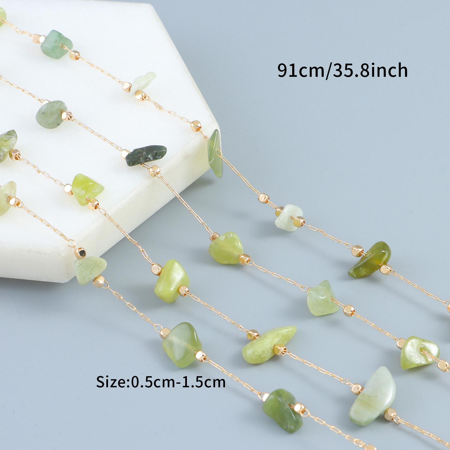 

1Meter Bohemian Irregular Stone Beads Chain for Necklace Bracelet Jewelry Making DIY Accessories