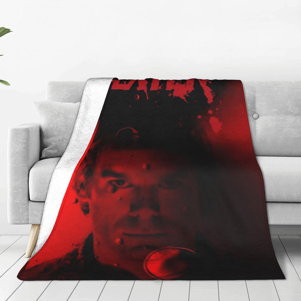 Dexter Morgan Blankets Velvet Air Conditioning Blood Never Lies Multifunction Ultra-Soft Throw Blanket Bedding Car Bedspread