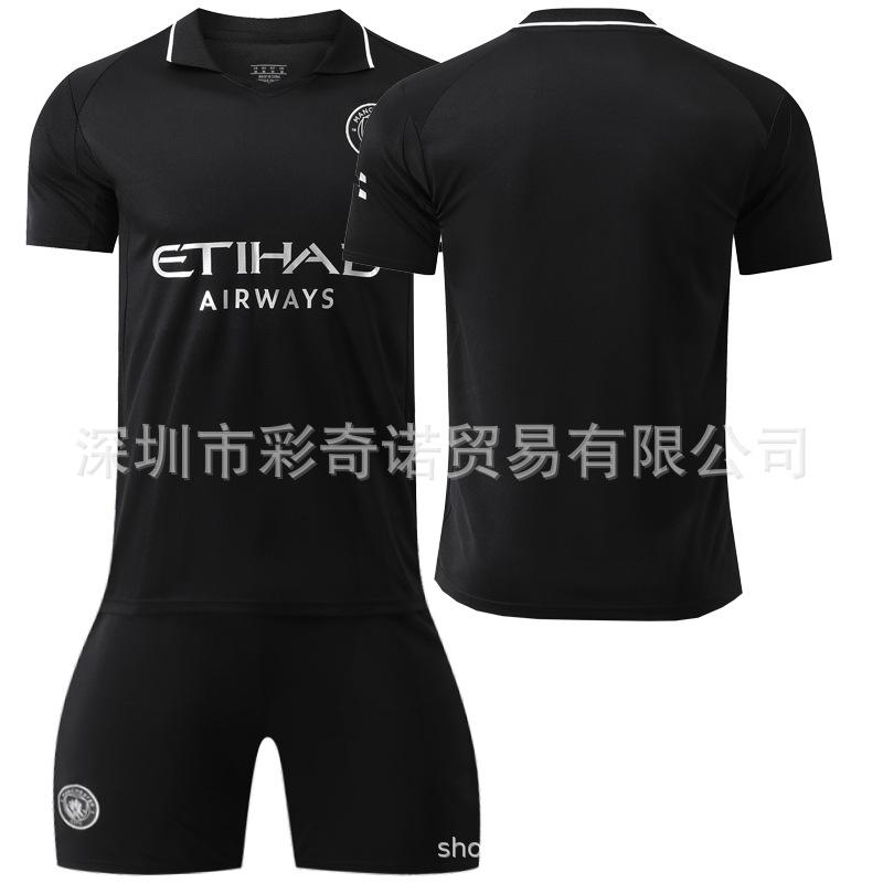 2526 Manchester City Black Commemorative Edition No. 9 Harland Jersey 47 Foden Children s Football Suit Men s Cross-border 16