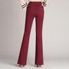 Women's Plus Size High Waist Micro-Flared Work Pants