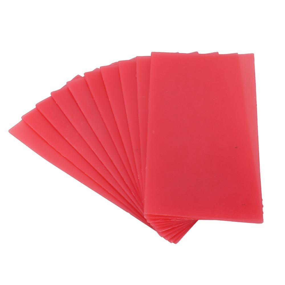 15/18Pcs Precision Red Color Jewelry Carving Wax 1.3/1.5/2.0mm Utility Wax Sheets Base Plate Wax Jewelry Carving