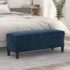 Day and Night - Day and Night Blue Velvet Bench 100x35x41 Cm