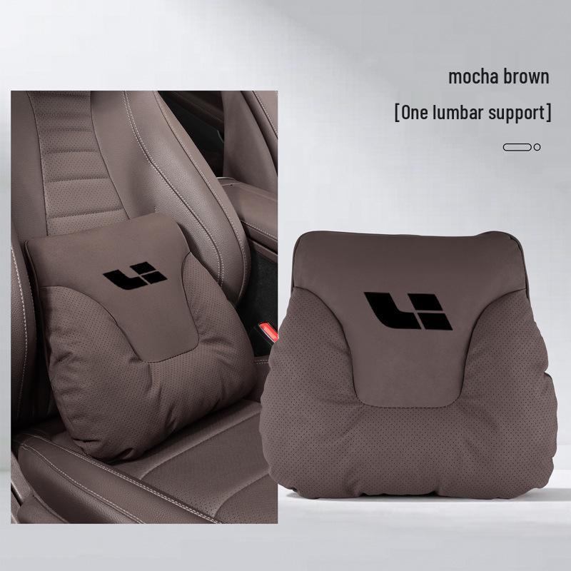 Ideal i6i8L Series Neck & Lumbar Support Pillow - Soft Car Interior Headrest for All Seasons