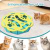 Katzenpuzzle Spielzeug Filz Indoor Jagdspiel Mentales Katzenspielzeug Spender mit Glocke für Kätzchen Langeweile Bewegung Fressenszeit Wohnzimmer