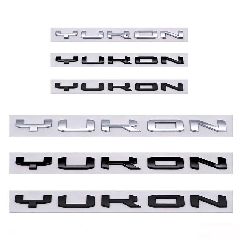AABJZ1 YUKON neues Etikett Autoaufkleber Für GMC CHEVROLET Pickup modifiziertes Zubehör Heckklappen-Emblem Seitentür-Logo dekorieren groß klein