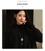Versatile Crystal Flower Sweater Necklace - Japanese & Korean Fashion Jewelry Pendant