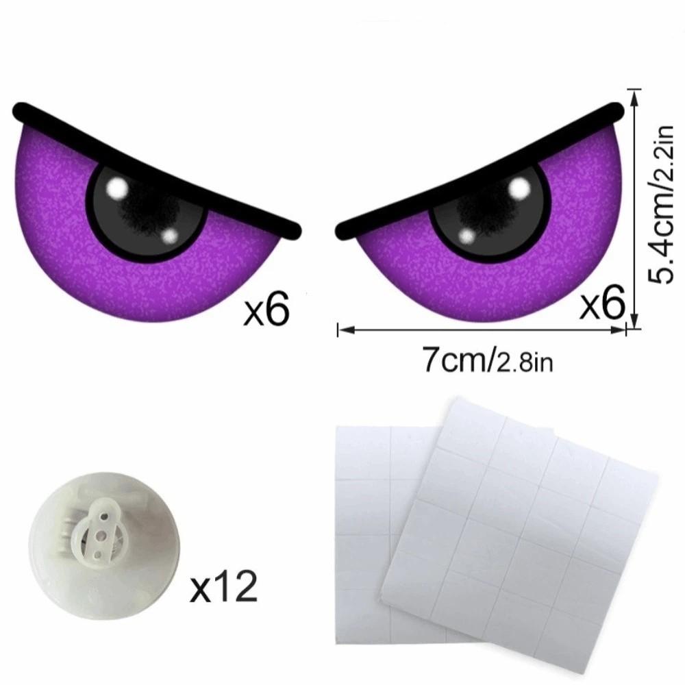 

3D Design Halloween LED Night Light Luminous Effect LED Light Luminous Eye Wall Decoration Reusable Glowing Effect