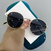 New Vintage Sunglasses for Women Men Round Sun Glasses Female Retro Shades Metal Circular Frame Eyewear