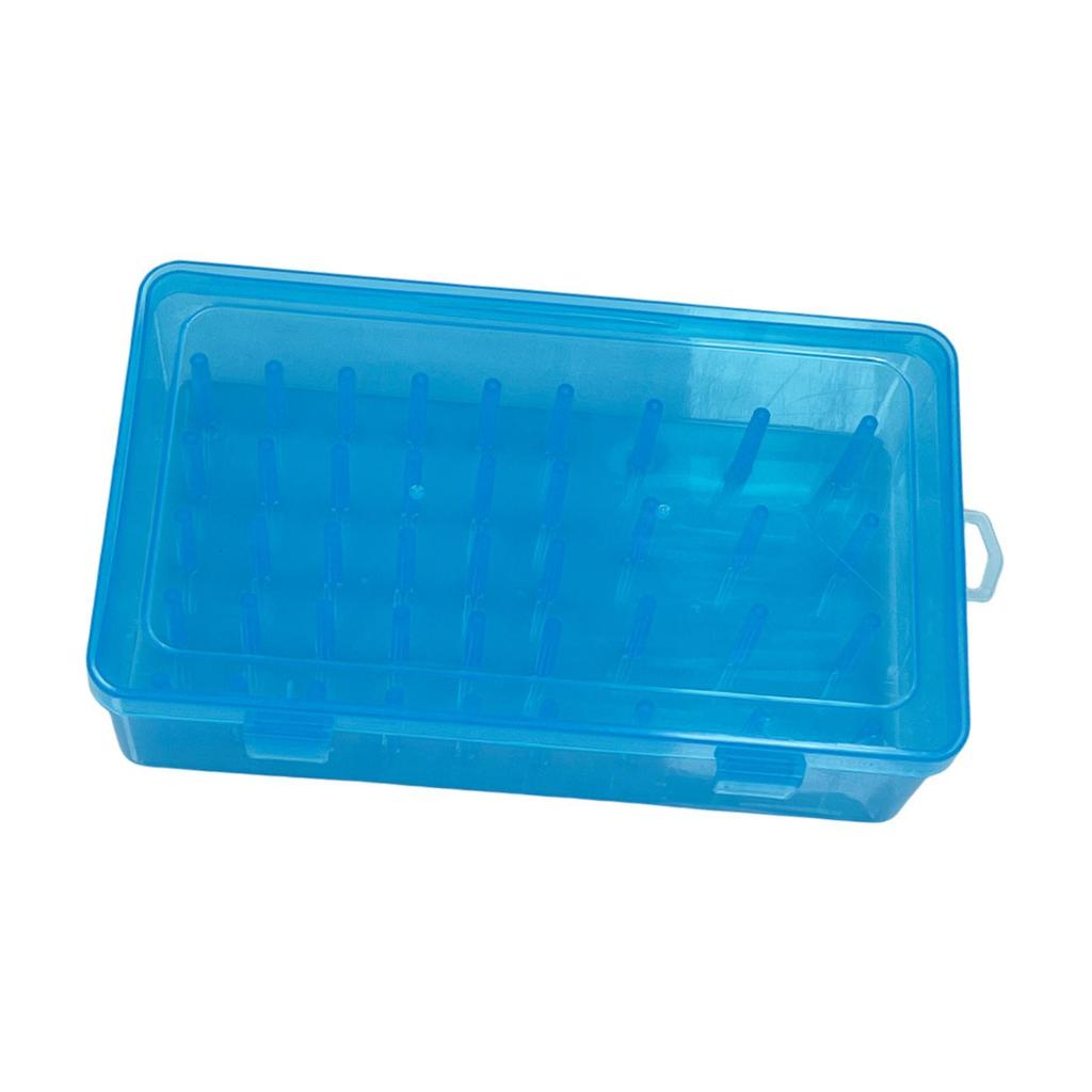 Embroidery Thread Storage Box DIY 42 Spools Clear Tray Sewing Thread Holder Spools Organizer Case for Desktop Home Embroidery
