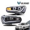 VLAND LED Headlights Assembly for 2008-2016 Mitsubishi Lancer (Upgraded Version)