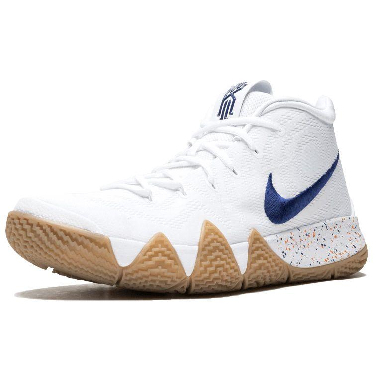 Nike Kyrie 4 Uncle Drew Pánské tenisky Bílá Hluboká královská modř Guma Světle hnědá 943806-100