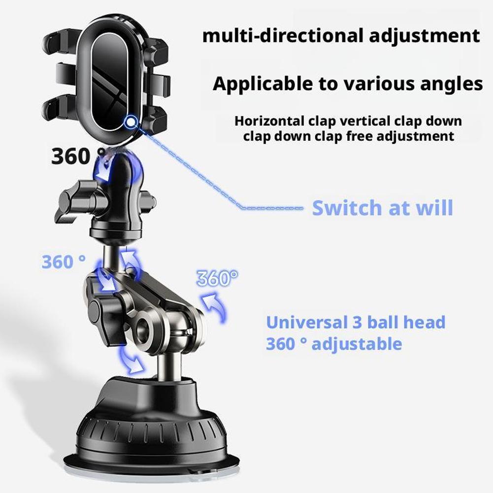 Car Phone Holder Suction cup bracket Universal Magic Arm Car Stand Phone Holder Windshield For Video Recording Vlog Shooting