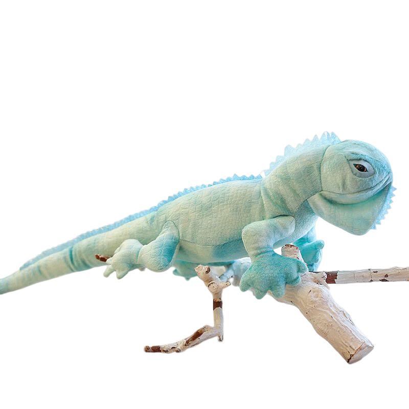 

Имитация плюшевой игрушки-ящерицы хамелеона, мягкая кукла-подушка, декор комнаты, детский подарок Lizard Blue Green