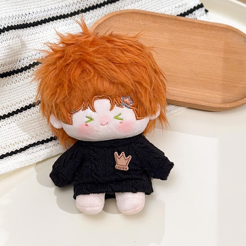 Crown Hoodie Plush Doll Clothes for 10cm Cotton Doll - Cute Accessories for Gen 123 Labubu