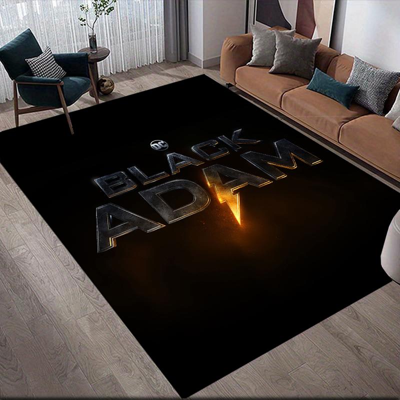 

Black Adam Hero Square Area Rug, Non-Slip Floor Mat for Living Room, Perfect Gift for Fans.chl 60x90cm