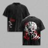Anime Tokyo Ghoul Ken Kaneki Graphic Tee Men Women Short Sleeve Clothing Washed Cotton Tshirt Casual T-shirt Harajuku T Shirt