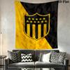 Penarol Fußballverein Wandteppich Ästhetisches Wandbehang Gedruckter Stoffdecke Dekorative Wandteppiche für Schlafzimmer Wohnzimmer Heimdekoration
