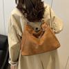 Vintage Retro Crossbody Backpack Large Capacity Commuting Shoulder Bag Cute Suede Tote Bag  Holiday