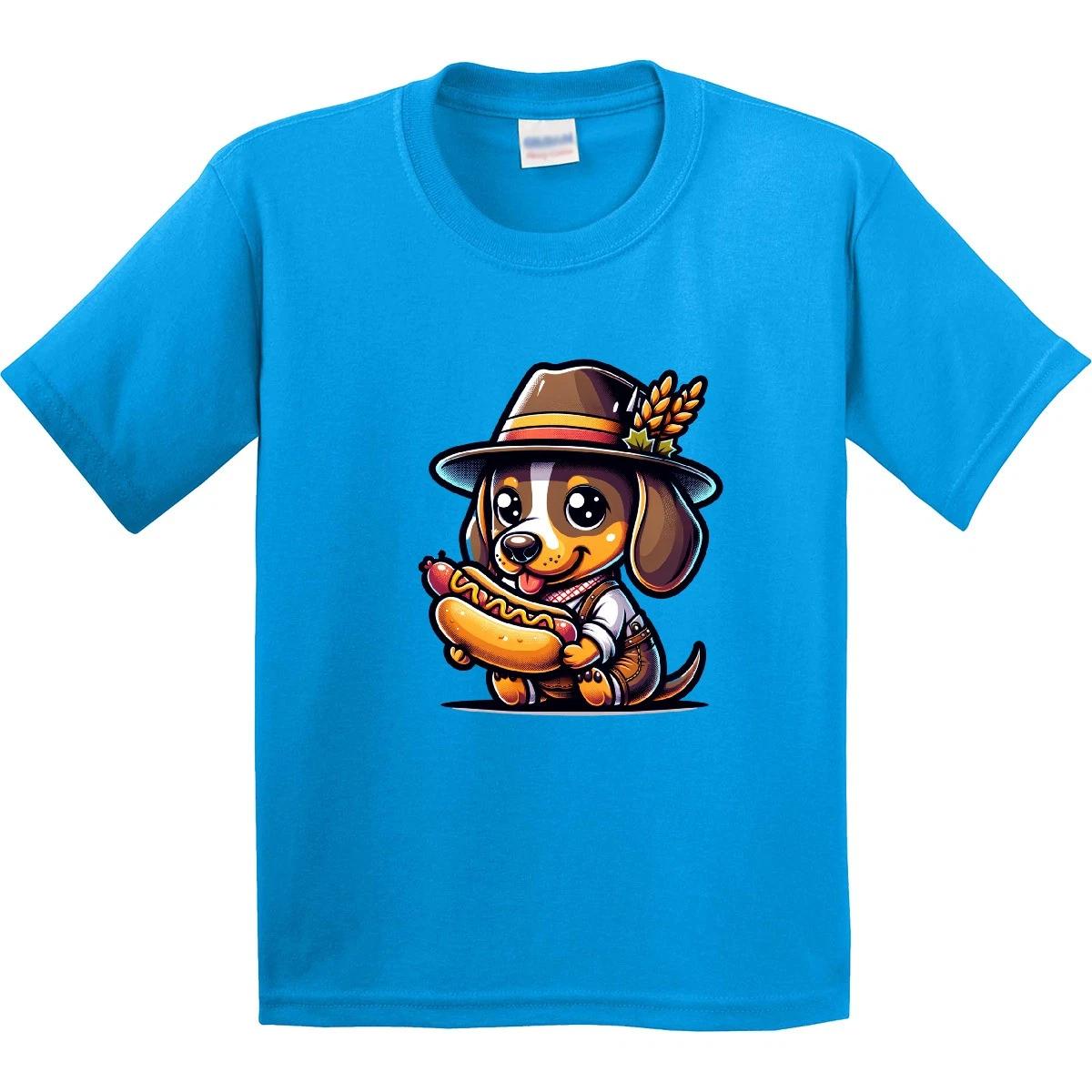 Inktastic Oktoberfest Cute Dachshund Youth T-Shirt German Dog Childs Tee Kids 100