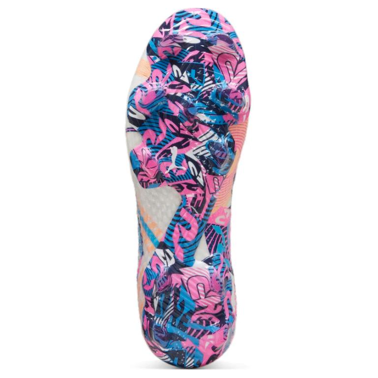 Puma Future Ultimate 7 FG AG Volume Up Pack Unisex Sneakers White Luminous-Blue Poison-Pink 108072-01