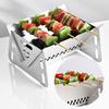 Portable Folding Barbecue Grill Heating Stoves Multifunction Camping BBQ Grill Rack Net Firewood Stove Stainless Steel BBQ Grill