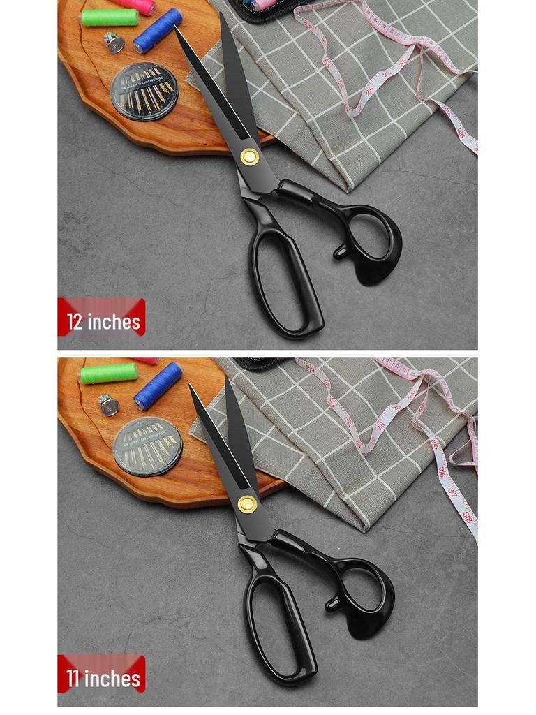 Manganese Steel Forged Tailor Scissors: 8-12 Inch Cloth Cutting