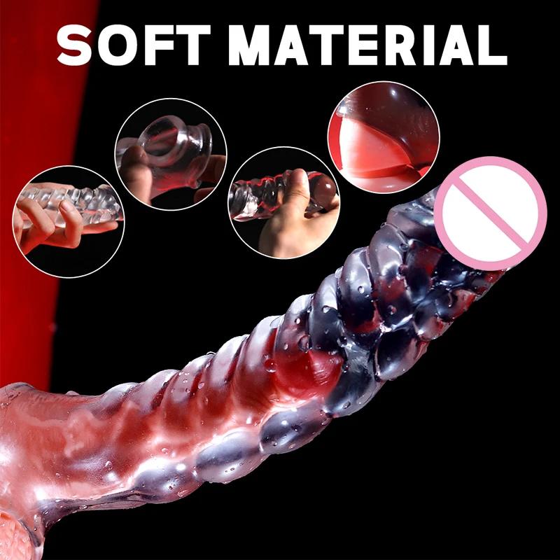 Penis Sleeve Vibrating Cock Ring, Male Vibrator Reusable 3" Penis Extender Enlarger with Penis Ring Vibrator, Realistic Cock