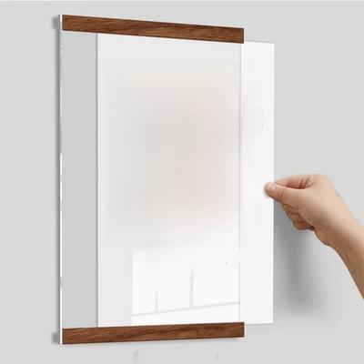 A 4/A 5/A 6 Magnetic Wall Mounted Frame Reusable Rectangle Display Board Acrylic Magnetic Mounting Poster Frame Retail Store