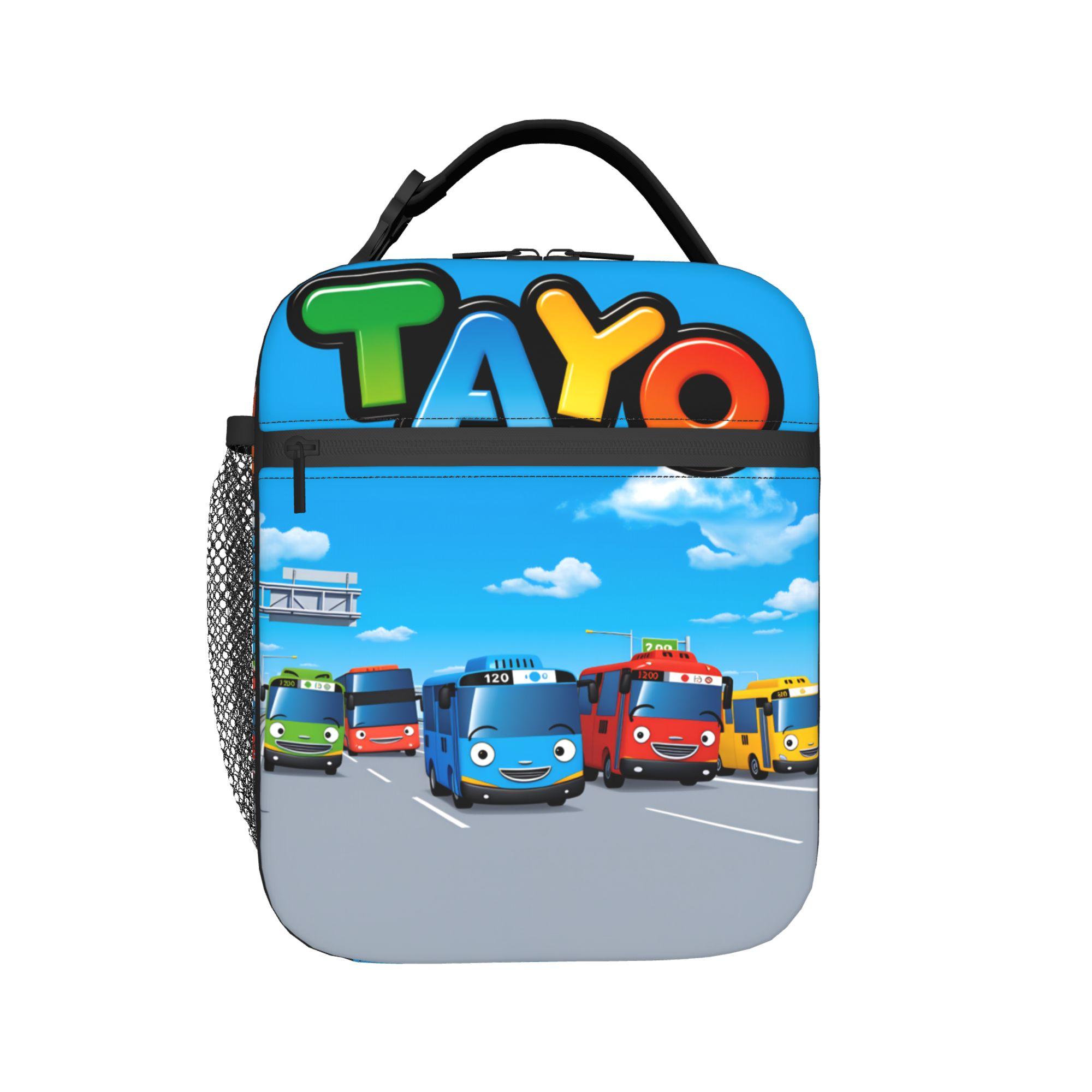 Tayo De Kleine Bus Lunchtas Casual Lunchbox Voor Vrouwen School Draagbare Rits Koeltas Waterdichte Thermische Lunchtassen as picture