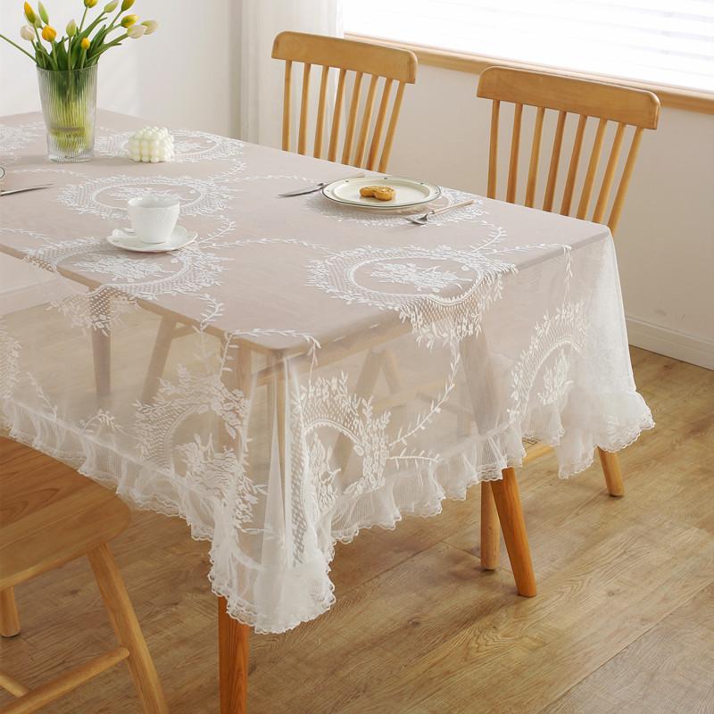 French Romantic Pastoral Lace Tablecloth Dessert Table Wedding Decoration Photo Coffee Table Tablecloth Table Cloth