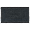 Area Rug Rectangular Dark Grey 60 X 110 Cm Jute