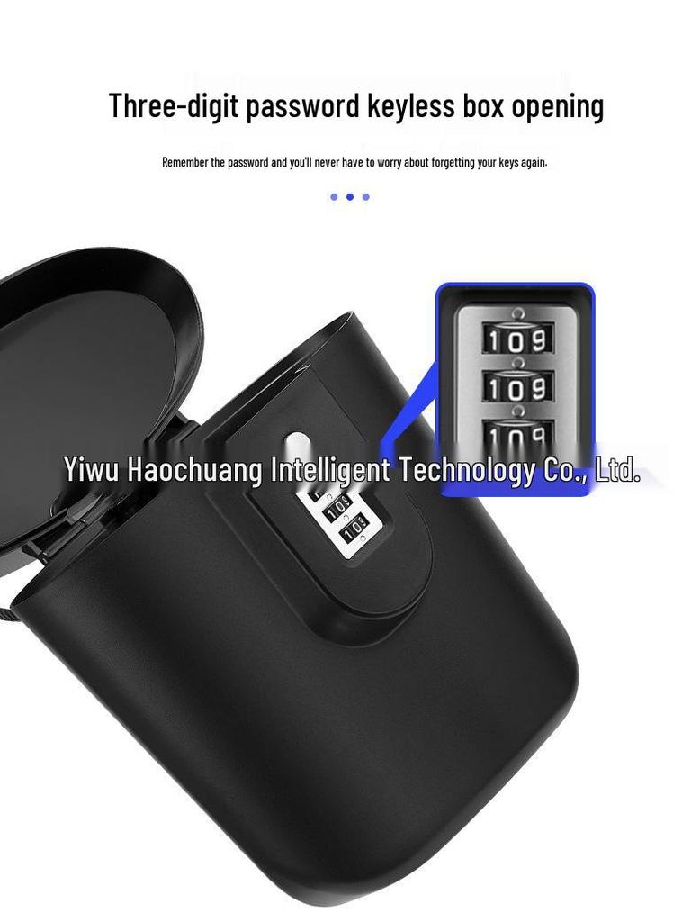 Portable Steel Cable Combination Lock Storage Box