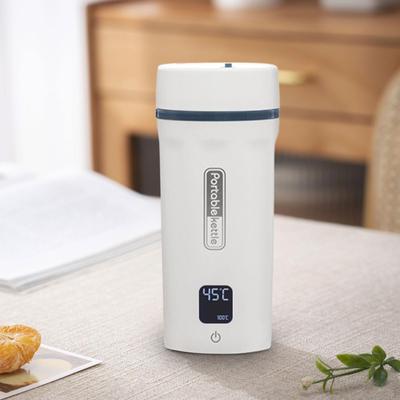 Portable Electric Heating Kettle Tea for Home Office Camping White