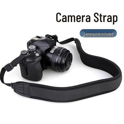 Sangle Universelle Amortissante pour Appareil Photo DSLR/Hybride - Douce, Confortable, Large et Élastique pour le Cou/l'Épaule