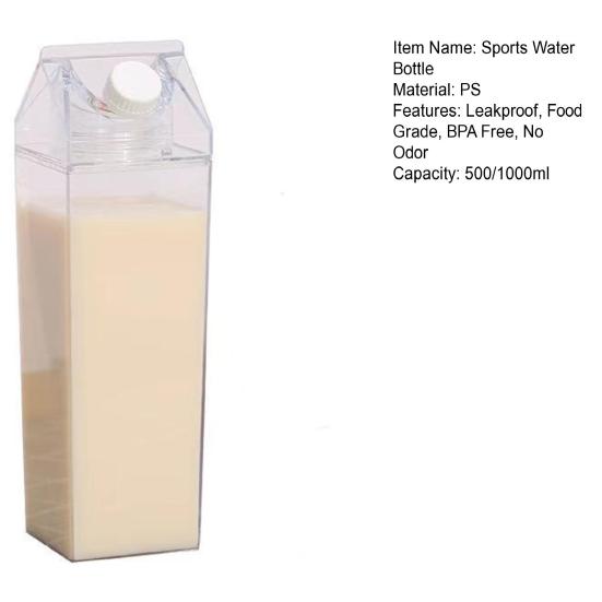 Sportovní láhev na vodu Nádoba na džus Potravinářské kvality Bez BPA Tepelně odolný design odolný proti úniku Snadno se čistí Kempingová láhev na vodu s víkem