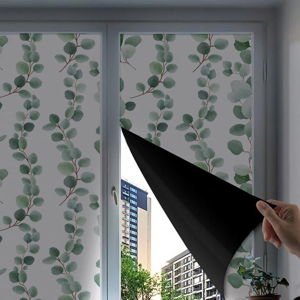 Anti Light Leakage Blackout Glass Sticker Full Blackout Sunshade Film Apartment