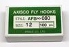 AXISCO Fly Hooks AFB Fishing Hooks (100-Pack) 080-#12