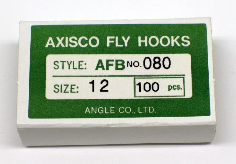 AXISCO Fly Hooks AFB Fishing Hooks (100-Pack) 080-#12